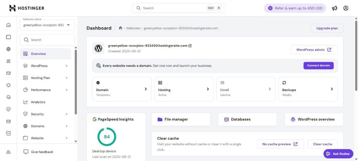 Hostinger主机测评
